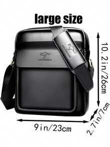 男士单肩包，纹理斜挎包，休闲挂式斜挎包，竖款商务包 - 彩色 - 查看 9