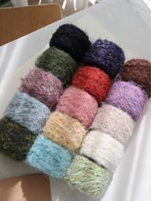 50g Oil Painting Pigment, DIY For Scarves, Hats, Sweaters, Hair Scrunchies, Handmade Blended Yarn Materials - Multicolor - View 9