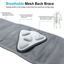 1 pieza Soporte lumbar premium para entrenamiento - Sistema de soporte de 8 puntos con 4 varillas de aleación de memoria y almohadilla lumbar 3D, Cinturón ajustable de soporte lumbar para hombres y mujeres en el trabajo y levantamiento de pesos pesados - Gris - Ver 10