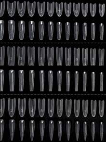 240 Peças Molde de Construção de Gel Extensão Rápida Longa Elíptica Profissional para Salão de Unhas Gel UV de Cristal