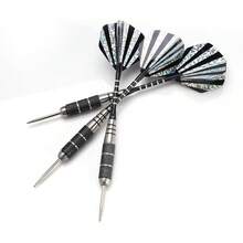 Yosoo Dardos de Acero, 3Pcs 155mm Punta de Dardo Acero de Aluminio Juego de Dardos con la Impresión de Pet Volado de Níquel para Tablero - 1 - Ver 8