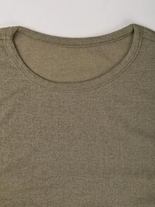 Y2K 弹力透视长袖圆领修身T恤