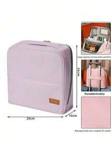 New Large-Capacity Cosmetic Bag, Multi-Functional Leather Upright Cosmetic Bag, Parallel Travel Cosmetic Storage Bag, Portable Waterproof Cosmetic Toiletry Bag.,Gifts For Women,Christmas Gifts,Gift Ideas For Women - Multicolor - View 13