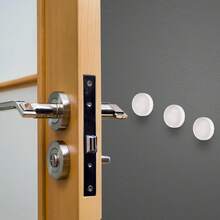 206 Stück Selbstklebend Elastikpuffer Türpuffer Transparent Gummipuffer Schutzpuffer Anschlagpuffer Anschlagdämpfer für Türen Schränke Möbel (4 Größen) - Weiss - Übersicht 4