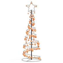 LED Christmas Tree With Baubles 100 LEDs Warm White 150 Cm - Multicolor - View 4