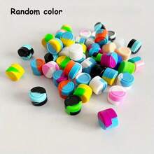 5/10/15/20 piezas Recipientes de silicona reutilizables de 0.07oz, Frascos de almacenamiento y viaje mini y lindos, Botellas cosméticas portátiles y convenientes, Adecuados para varios propósitos