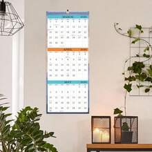 CZ 2026 Wall Calendar January 2026 December 2026 3Month Display Vertical Calendar 2026 Calendar Planner 2026 11 X 26 Large Lay Flat Perfect For Your Busy Schedule 5837 - 如圖 - 查看 2