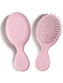 1把便携式防静电迷你按摩梳，旅行必备美发梳