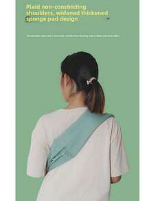 1pc Baby Pink Monochrome Sling Carrier, Suitable For Newborns To Toddlers, Can Be Worn Horizontally Or Vertically