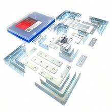 Mending Plates Tool Box Right Angle Corner Braces Straight Braces For Furniture Repair Fix And DIY Projects