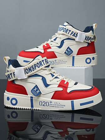 Sommarskor med mellanhög andasfunktion i läder, casual sneakers för tonåringar