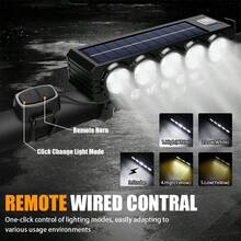 1PC 20LED Solar Cycling Safety Front Lamp Power Display High Brightness Bike Flashlight Highlight Bike Front Light For Night Riding