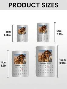 情侣照片个性化钥匙扣日历，定制周年纪念礼物，心形标记2025纪念品 - 如圖 5 - 查看 11