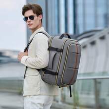 3pcs Vacuum Compression Backpack Set, Large Capacity Hiking Backpack With Shoe Compartment - Airline Approved For Outdoor Camping And Mountaineering, Adjustable Shoulder Straps - Dark Grey - View 6