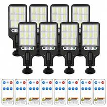 1/2/4/6/8 Stück 72 LED Solar Gartenleuchten mit Bewegungssensor, Nachtbeleuchtung für Terrasse, Weg, Garten, Zaun - 3 Beleuchtungsmodi, wiederaufladbare kabellose Solarleuchten für Outdoor, Weihnachten, Halloween, Schulanfang - [Verbesserte Version] - 9-Raster-LED - Übersicht 12