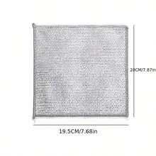 10Pcs Multi-Purpose Mesh Cleaning Cloths, Reusable Kitchen Scrubbing Cloths, Heavy-Duty Cleaning Towels For Home & Kitchen Maintenance - Silver - View 2