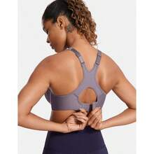 SYROKAN Women's Full Support High Impact Racerback Lightly Lined Underwire Sports Bra - 霧灰色 - 查看 3