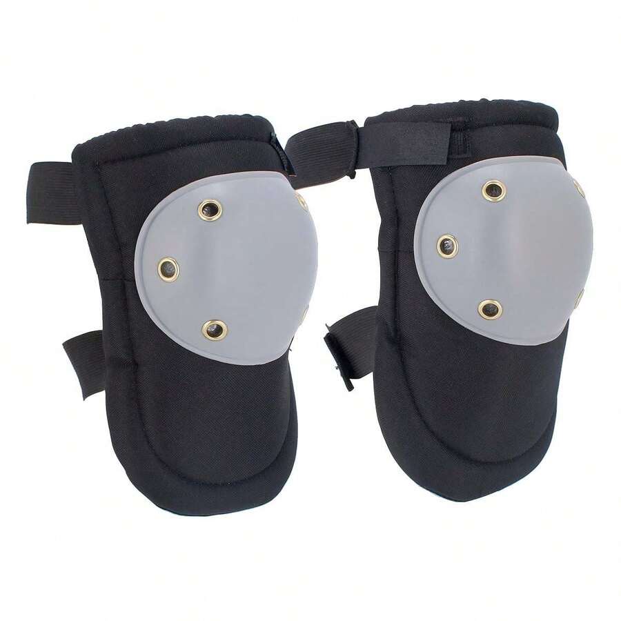 Par de Rodilleras de Protección Acolchadas y Ergonómicas | Almohadillas Ajustables para Trabajos de Construcción, Jardinería y Pisos | Uso Rudo Adir 507 - Negro - Ver 1