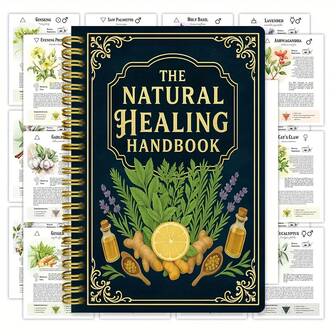Natural Healing Handbook Stationery Notebook: Herbal Medicine Guide, Including Herbalism, Herbal Therapies, Herbal Techniques - Herbalism Book For Herbalists, Natural Healing Practitioners, Home And Clinic Use - Educational Herbal Manual With Herb Images And Descriptions - 5.5x8.3 Inches (14x21 Cm)