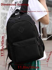 女士多功能尼龙背包，可装15.6英寸笔记本电脑，多口袋设计，轻便易携，通勤必备，适合学生、护士、教师、商务人士等。 - 彩色 - 查看 3