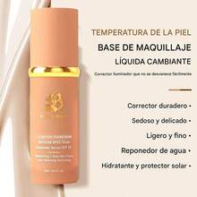 Base De Maquillaje Mate Duradera Y Transpirable Complexion Pro-Base De Maquillaje Resistente Al Sudor Y A Los Brillos, Cobertura Total, Corrector Sin Poros, Resistente Al Agua, Impecable, Que No Se Desvanece, Base De Maquillaje LíQuida Liviana Y Para El , Navidad E Invierno Marca Belleza Maquillaje CosméTico Para Mujeres NiñAs Perfecto Para OtoñO Invierno Ideal Para Y2K Elegante Moda Adecuado Para CumpleañOs Navidad Presente Fiesta Listo Mejor Color - 1 pieza - Ver 3