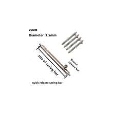 E ECSEM 22mm Quick Release Spring Bar Pins Compatible With Fossil Gen 5 Series Watchbands, 6 Pack Stainless Steel Watch Band Strap Link Pins{Inchsize_nameinch:Inch22MMinch} - 22MM - 查看 3