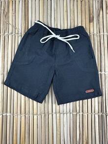 BOYS' BERMUDA SHORTS CHILDREN'S PREPPY FASHION NEW RELEASE - màu đen - Xem 10