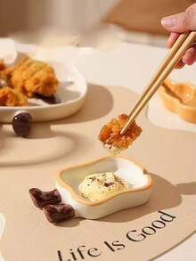 Plato pequeño de cerámica para salsa, plato de condimentos con diseño de dibujos animados, plato pequeño y exquisito para salsa, plato de acompañamiento - Multicolor - Ver 8