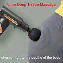Antosun Mini Massage Gun, Deep Tissue Percussion Massager, Portable Handheld Muscle Massager Tool, 6 Speeds, USB-C Rechargeable, Quiet Pain Relief For Full Body, Travel-Friendly Gift For Men And Women - 紅色 - 查看 3
