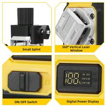 ONEVAN 16 Lines 4D Laser Levels 360 Horizontal Vertical Green Line Laser Level Self-Leveling Measure Leveling Tool - UK Plug(220-240V) - View 8