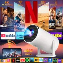 Projector Requires 5V 2A Adapter - Recommended To Connect Projector Screen Following The Steps In The Picture - Adapter Not Included, Only Data Cable Provided - 2025 New Flagship Android Projector, Built-In Android System/4D Experience/Ultra-Quiet Design, Suitable For Home Theater, Education, Office, Gaming, 240° Full-View Projection/Perfect Gift Choice