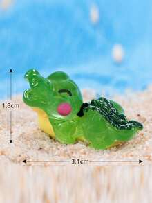 10/20 buc figurine mini rechin din rășină, ornamente mici sculptate în formă de rechin, potrivite pentru acvarii și decorațiuni micro-peisagistice, decor pentru casă, albastru cu design cu buline, cadou de Paște