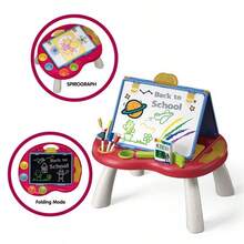 Kids Magnetic & Mechanical Drawing Boards - Red - View 2