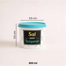 Kitchen Supplies Set Kit ECONOMIC LINE - 5 Supplies + 4 Square Jars 500 ML TPW Line - 薄荷藍TPW - 查看 8