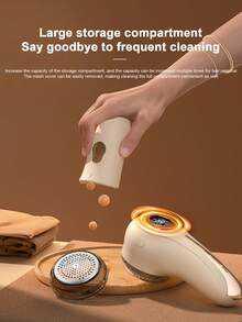 LED Display Lint Remover, Household Fabric Shaver, Portable Lint Brush Trimmer