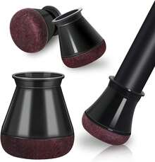 Wzenclave16 Piezas Protectores para Patas de Sillas Almohadillas Antideslizantes Silicona y Fieltro para Muebles Protección para Pisos Duros Madera, Cerámica y Laminado, Evita Ruidos y Rayaduras - 1 - Ver 1
