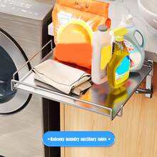 Estantería Plegable de Alta Resistencia para Baño - Organizador Colgante Sin Taladro, Almacenamiento en Acero Inoxidable para Cocina u Oficina, Diseño Elegante y Fácil Instalación, Soporte Montado en Puerta, Ideal para Espacios Pequeños - Plateado - Ver 9