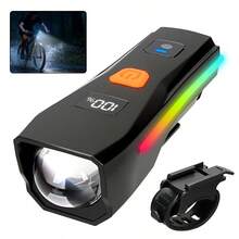 1PC LED Bike Bicycle Light Type-C Rechargeable Road Bike Front Back Headlight Lamp Flashlight Cycling Light Cycling Accessories - Multicolor - View 12