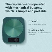 Riscaldatore per bollitore da tè alimentato tramite USB - Realizzato in materiale ABS, Pad elettrico per riscaldare bevande a 45°C - Mantiene il caffè caldo per tutto l'inverno - Perfetto per uso domestico e in ufficio - Idea regalo ideale per Natale, Ringraziamento, San Valentino, Festa del Papà e Festa della Mamma - Supporta solo la funzione di mantenimento del calore, non la funzione di riscaldamento.