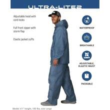 Unisex - Adult Ultra - Lite2 Waterproof Breathable Protective Rain Suit
