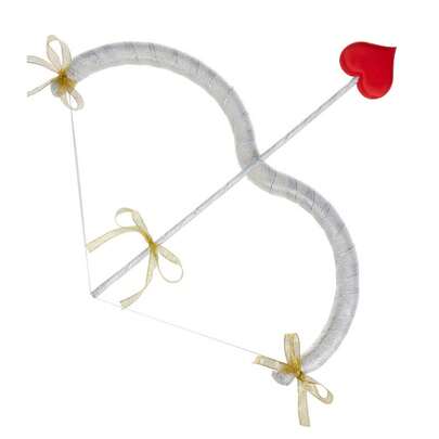 Cupid Bow Arrow Set Cupid Accessories Heart Shape Bow Knot Cupid Valentine's Day Cosplay Costume For Men Women Cosplay