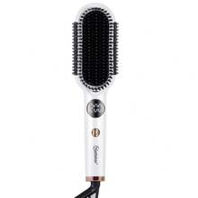Hatteker 1pc Electric Hair Straightening Brush With Fast Heating And Anti-Scald Design, Ceramic Ionic Straightener Comb - EU F Type Plug(220-240V) - View 12