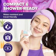 GSYY  Facial Cleansing Br Gentle Dual-Eed Electric Eolia Water-Reant Silicone Deep-Pore Face Scrubber For Daily Use At He Or Travel Suitable For Men Wen With Sensitive Or Acne-Ne Skin - 白色 - 查看 4
