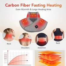 USB颈肩加热垫，电热披肩，柔软面料，3档温度调节，多功能便携披肩，生日和圣诞节礼物，适合送给女性、妈妈、男士、爸爸，也可作为圣诞礼物、暖手宝、男士礼物、圣诞袜填充物，可充电暖手宝