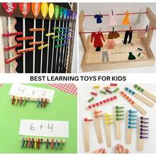 Clothes Pins Photo, Small Clothespins 200 Pcs 1 Inch Natural Wooden Clothespins With Jute Twine, Photo Clips, Small Clothes Pins Photos, Crafts, Arts, Cocktails - Wood - View 8