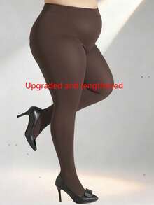 1 para cukierkowych damskich rajstop plus-size, supermiękkie, jednokolorowe, półprzezroczyste rajstopy, pończochy poliestrowe z wysokim stanem, rozmiary: XS-XXXL, 10 kolorów do wyboru, odpowiednie do codziennego użytku, wygodne