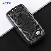 Vỏ chìa khóa xe hơi bằng sợi carbon ABS cho Citroe C2 C3 C4 C8 PEUGEOT 308 207 307 3008 5008 - Mẫu xe Peugeot D - Xem 7