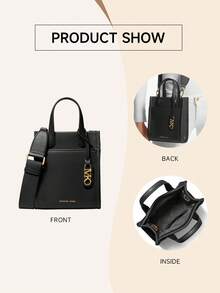 Michael Kors Mirella Kleine Umhängetasche für Damen mit abnehmbarem Mini-Kartenetui, Leder-Reisetasche, Clutch-Handtasche für Damen mit abnehmbarem und verstellbarem Riemen