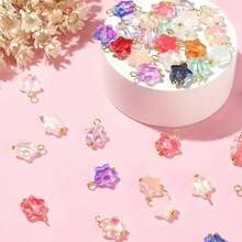 20 件/50 件水晶玻璃蝴蝶吊坠多色蝴蝶珠饰物适用于 DIY 耳环、项链、手链和配饰珠宝工艺制作 - 蝴蝶型 - 查看 6