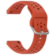 Compatible With Amazfit Bip 6 Band, 22mm Width Silicone Replacement Strap For Amazfit Bip 6 Smartwatch{Inchcolor_nameinch:InchRedinch} - Red - View 4